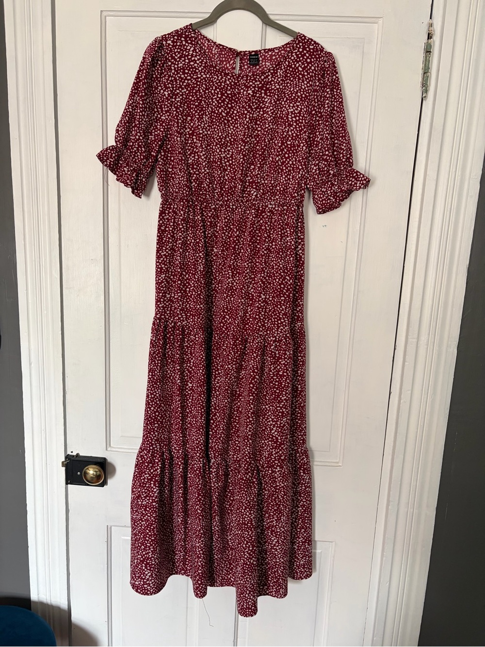Women’s Red Floral Maxi Dress
